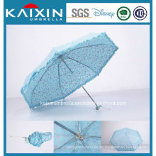 Blaue Farbe Outdoor Geschenk Faltender Regenschirm